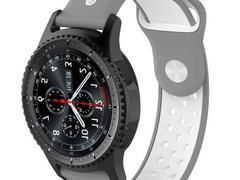 Curea ceas Smartwatch Samsung Galaxy Watch 46mm, Samsung Watch Gear S3, iUni 22 mm Silicon Sport Gre