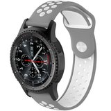 Curea ceas Smartwatch Samsung Galaxy Watch 4, Watch 4 Classic, Gear S2, iUni 20 mm Silicon Sport Gre